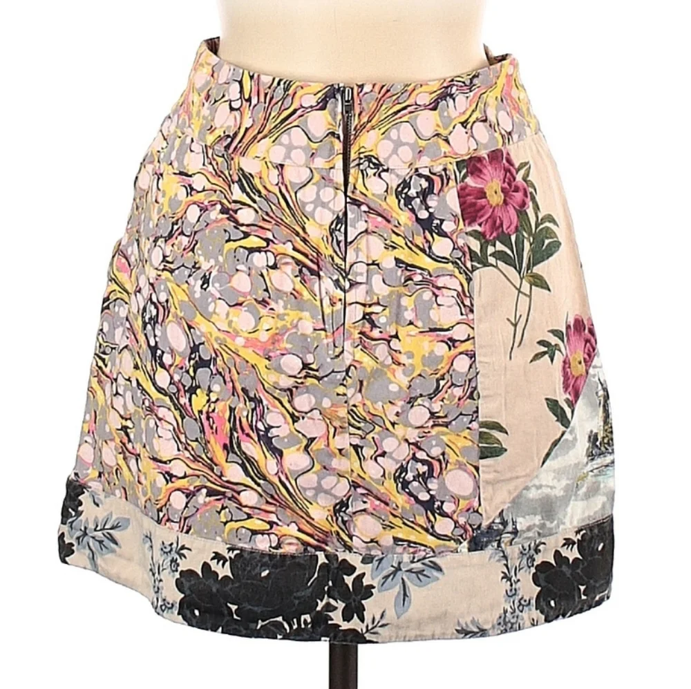 Leifnotes (Anthropologie) Multicolored Size 6 Miniskirt - Picture 2 of 2